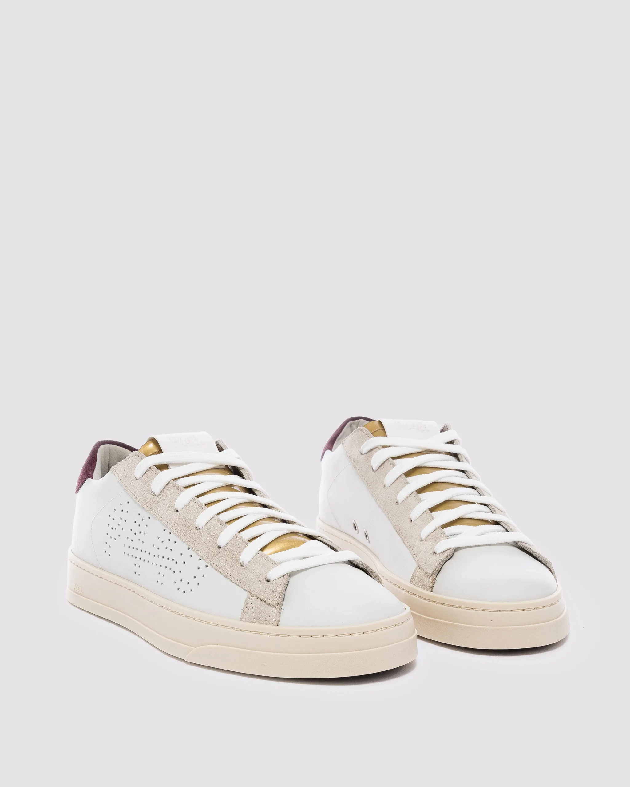 Women P448 Low Tops>Jack White/Gold