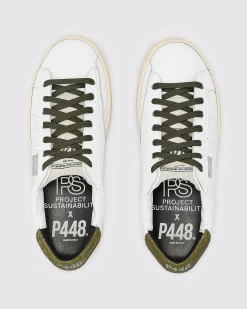 Women P448 Low Tops|Low Tops>John Lionfish White/Army