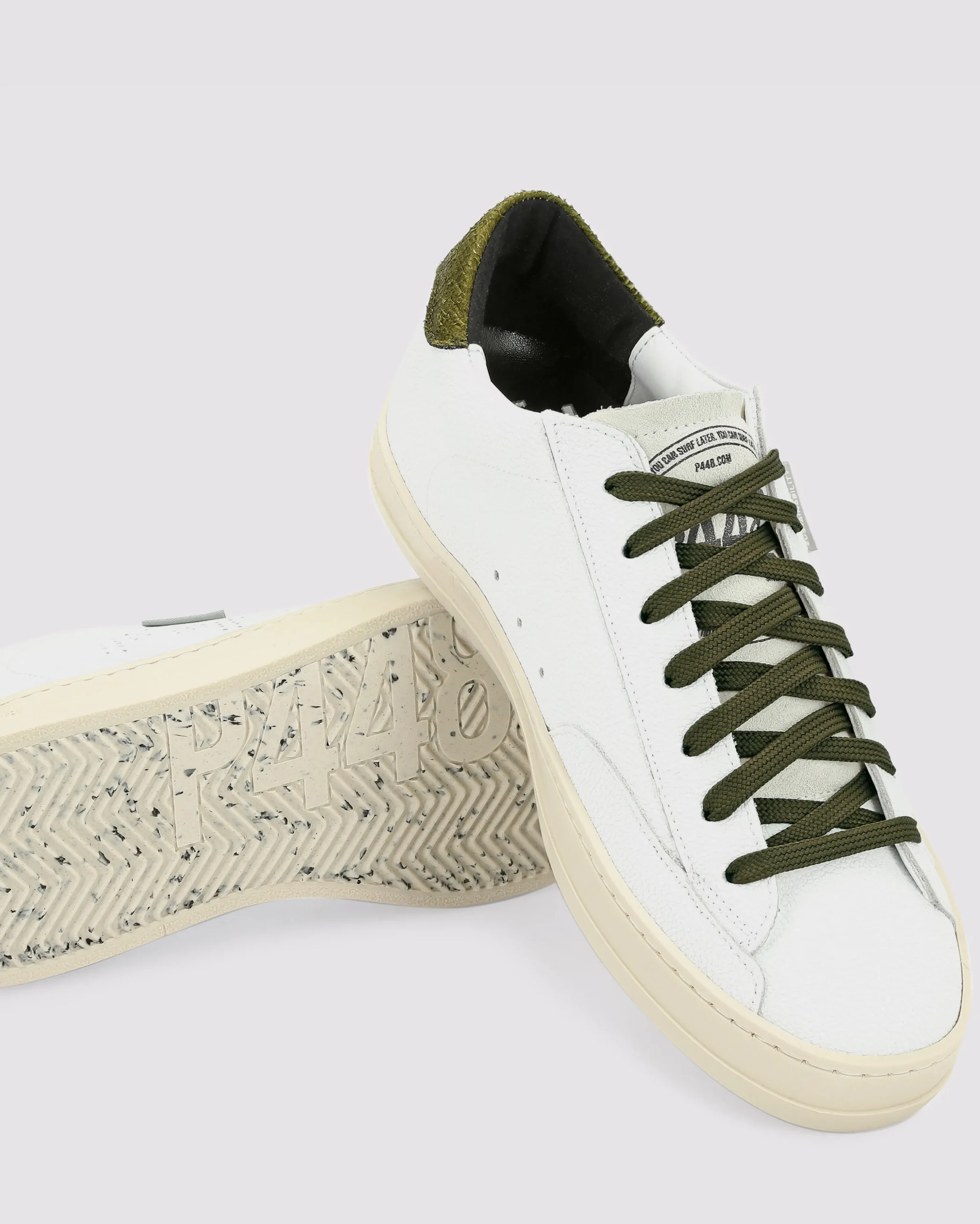 Women P448 Low Tops|Low Tops>John Lionfish White/Army