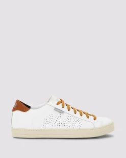 Women P448 Low Tops|Low Tops>John Lionfish White/Mustard