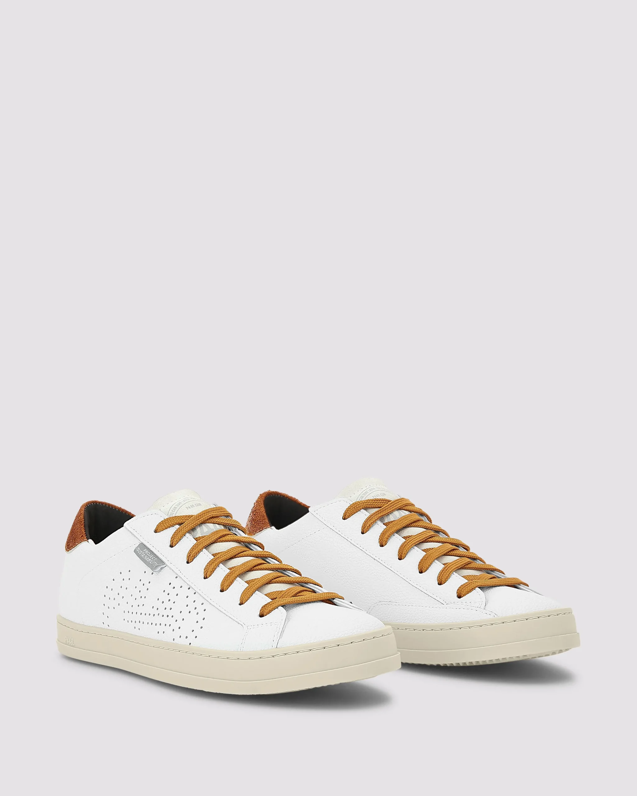 Women P448 Low Tops|Low Tops>John Lionfish White/Mustard