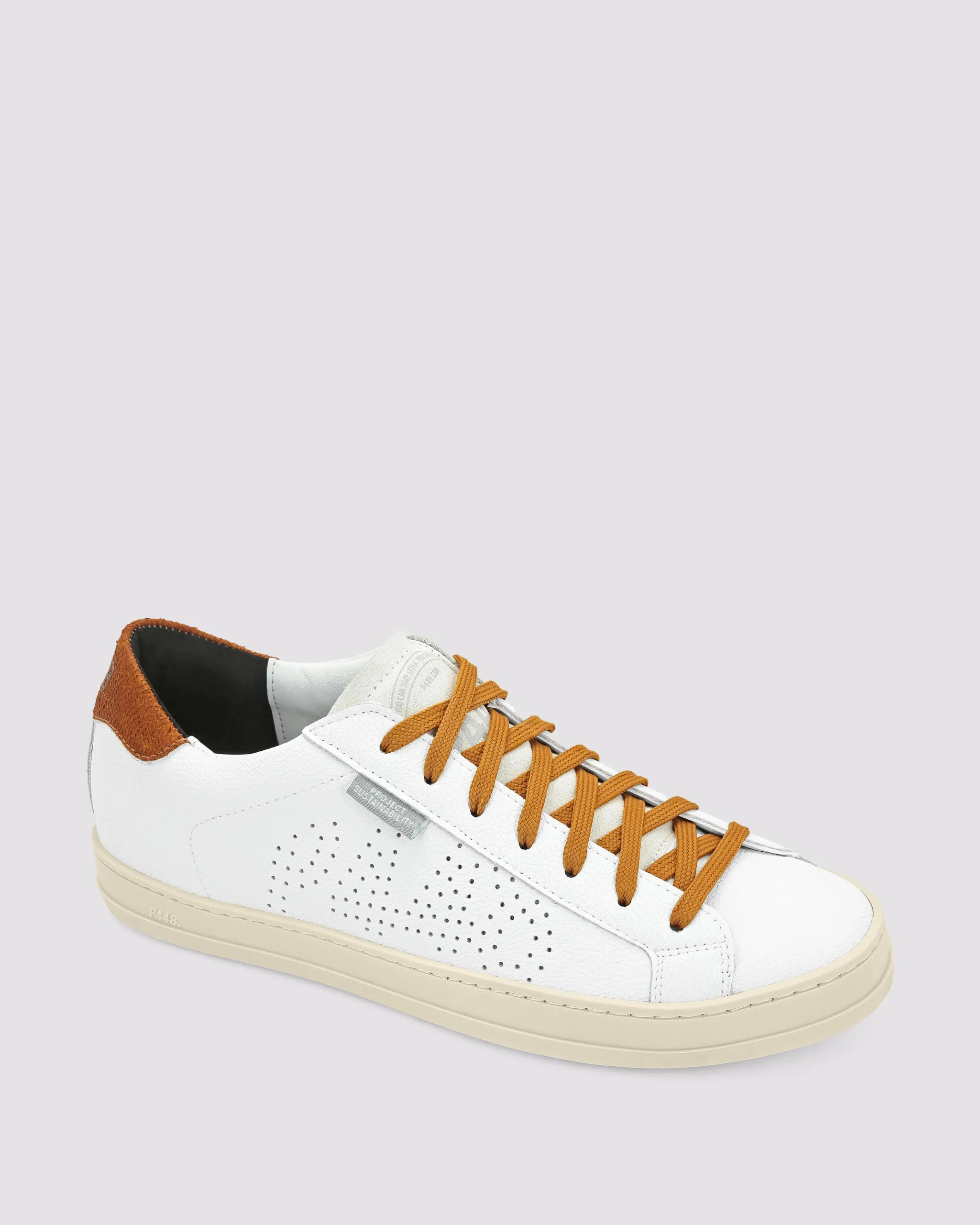 Women P448 Low Tops|Low Tops>John Lionfish White/Mustard
