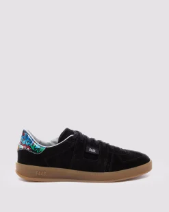 Women P448 Low Tops>Monza Graffiti/Black