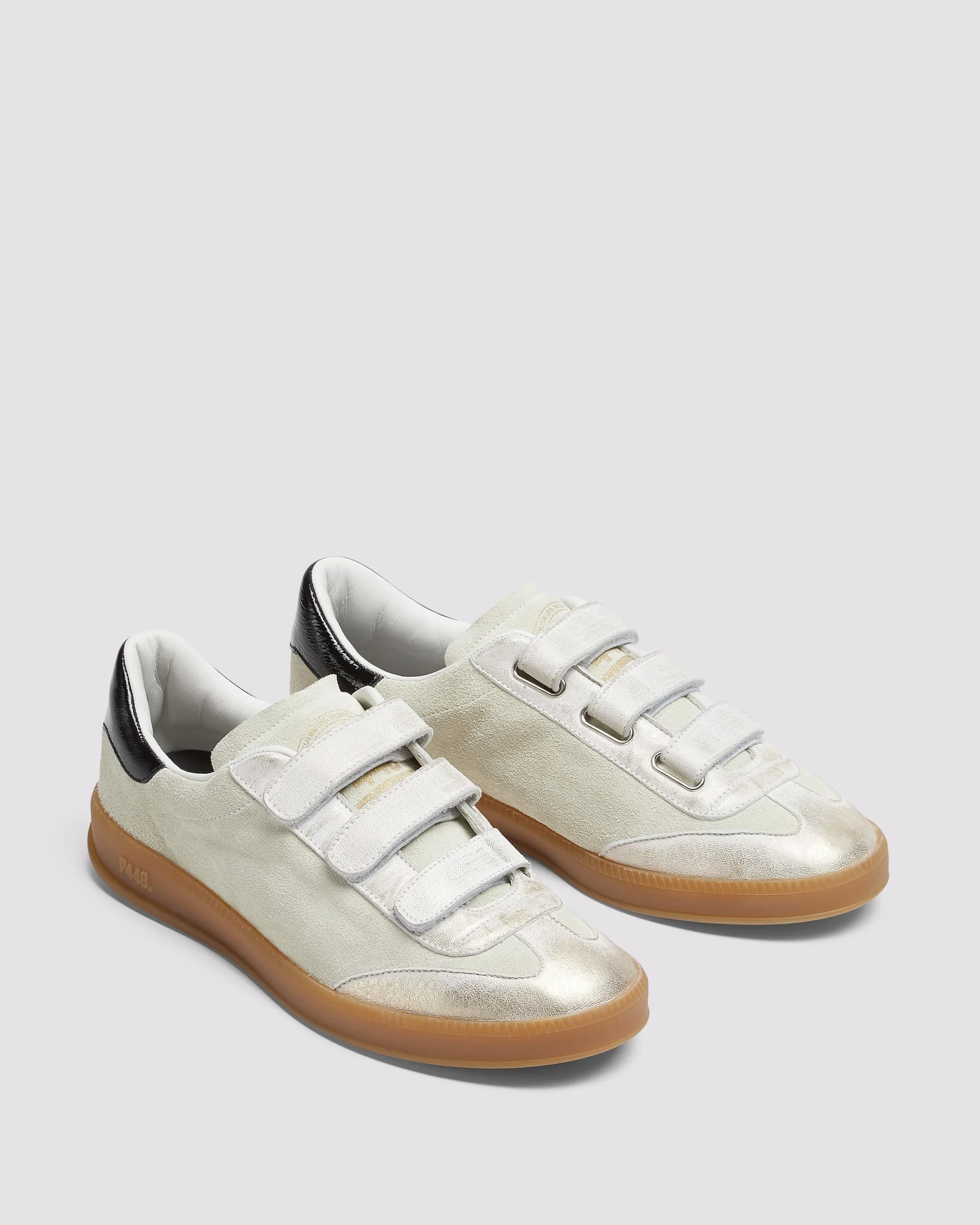 Women P448 Low Tops>Monza Velcro Cream