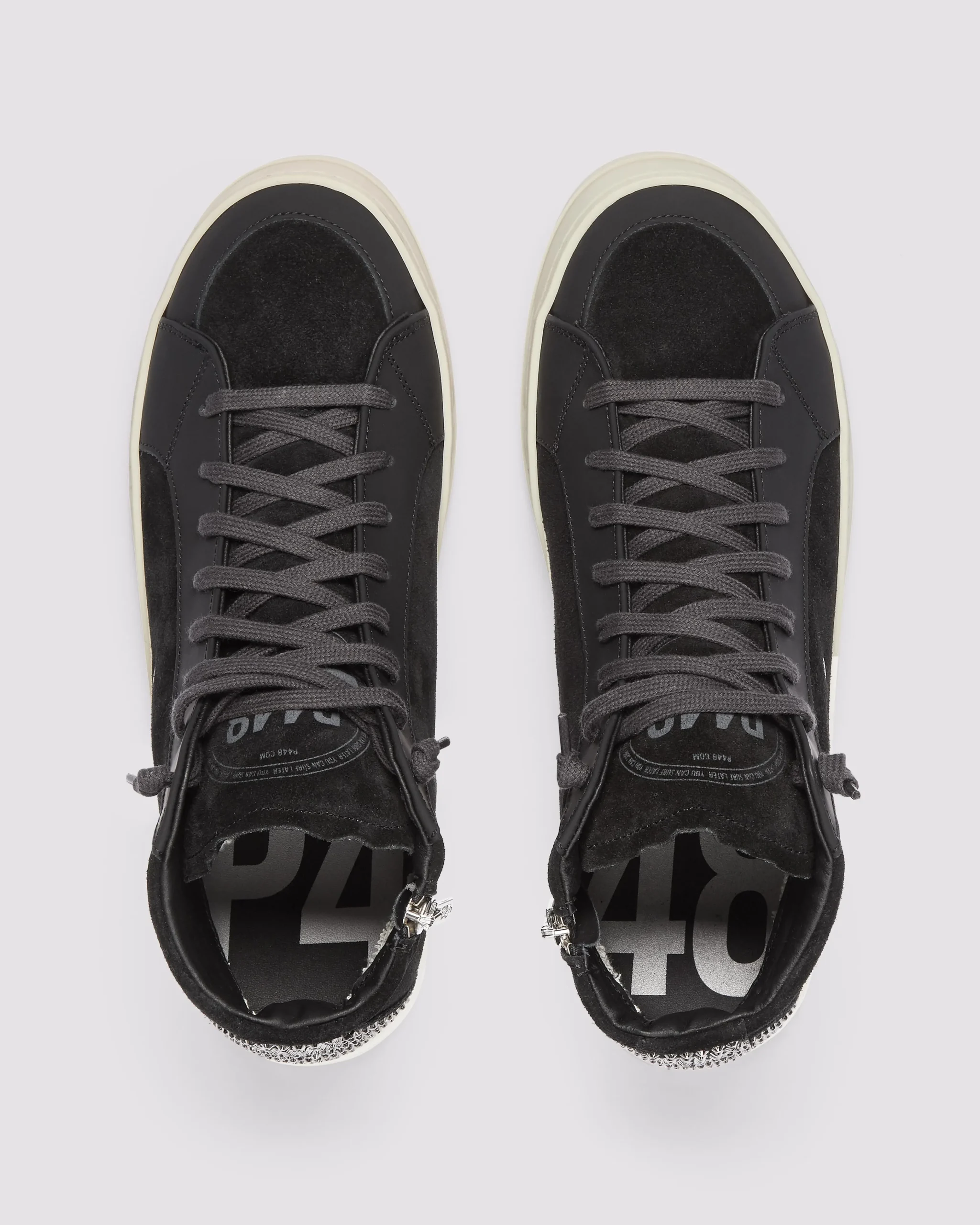 Women P448 High Tops>Skate Black Strass