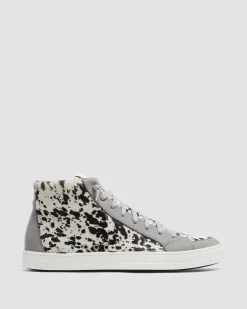 Women P448 High Tops>Skate Grey Spotted