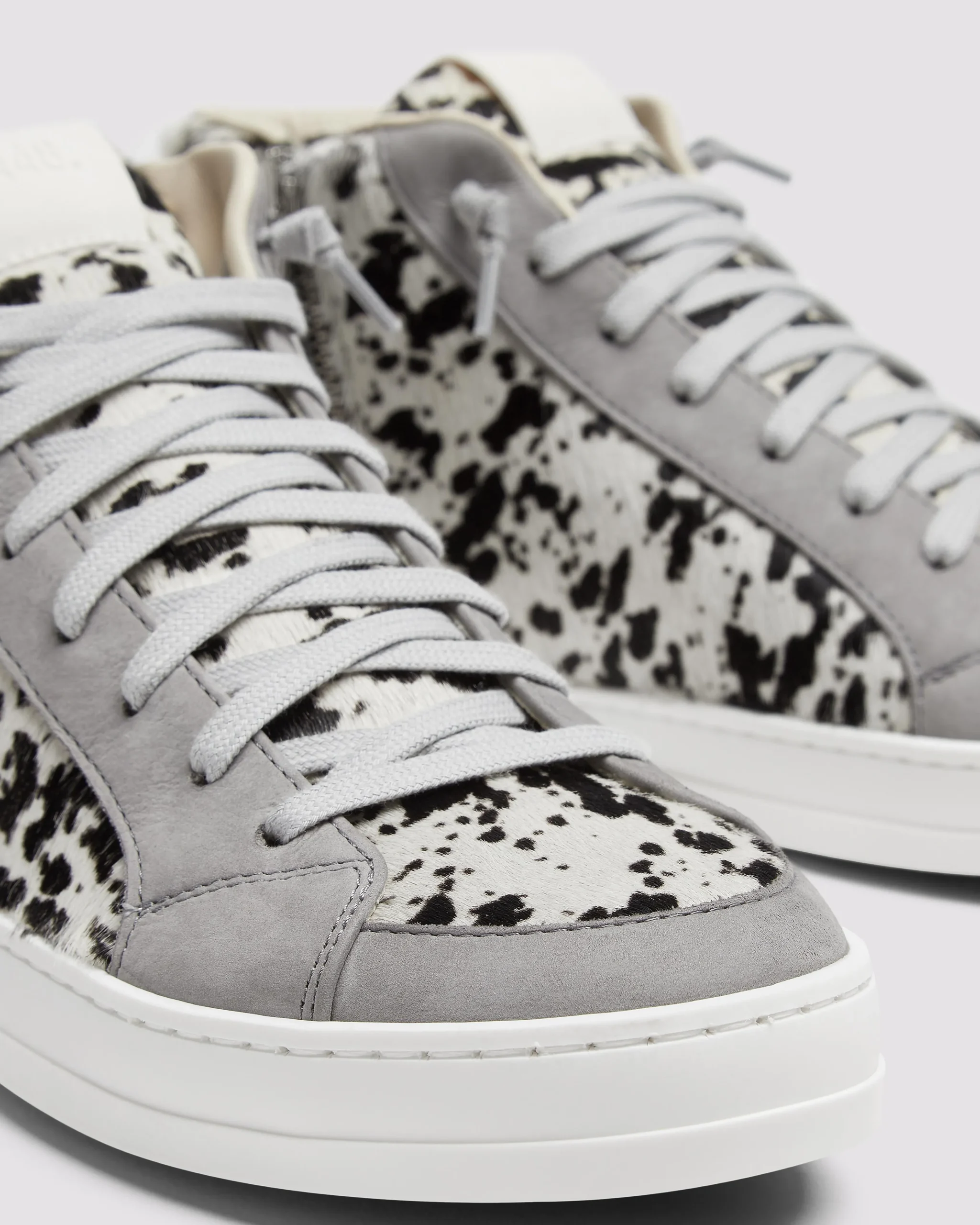 Women P448 High Tops>Skate Grey Spotted