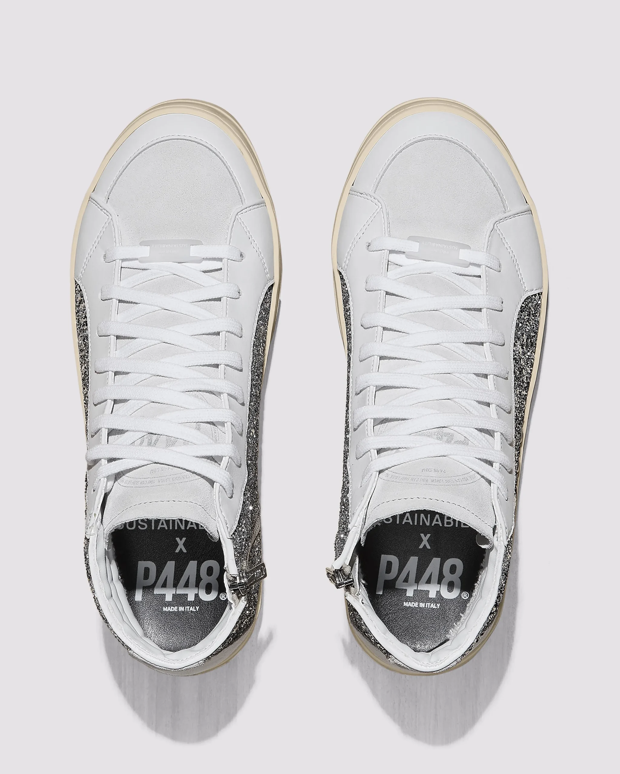 Women P448 High Tops>Skate Recycled White/