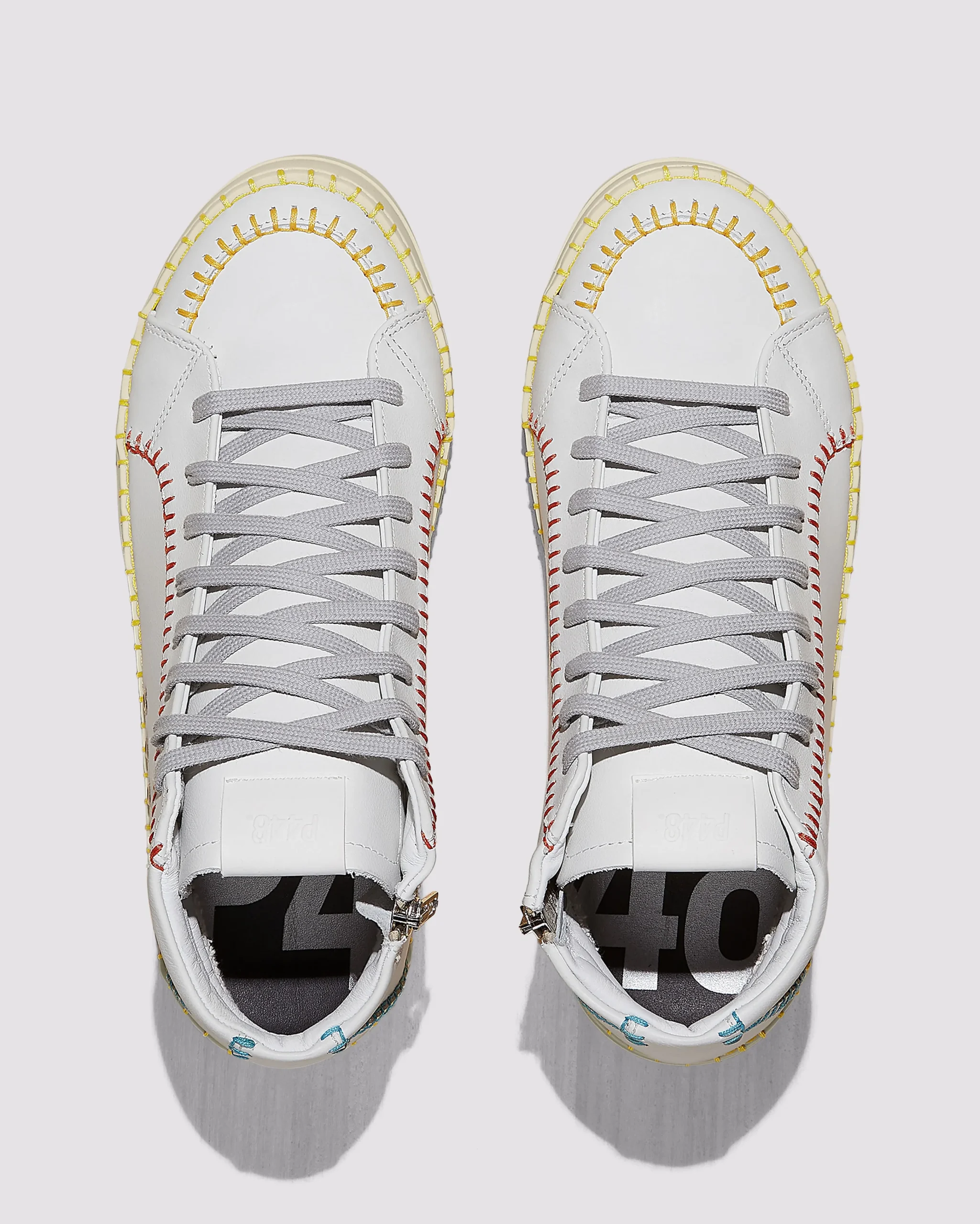 Women P448 High Tops>Skate White/Stitch