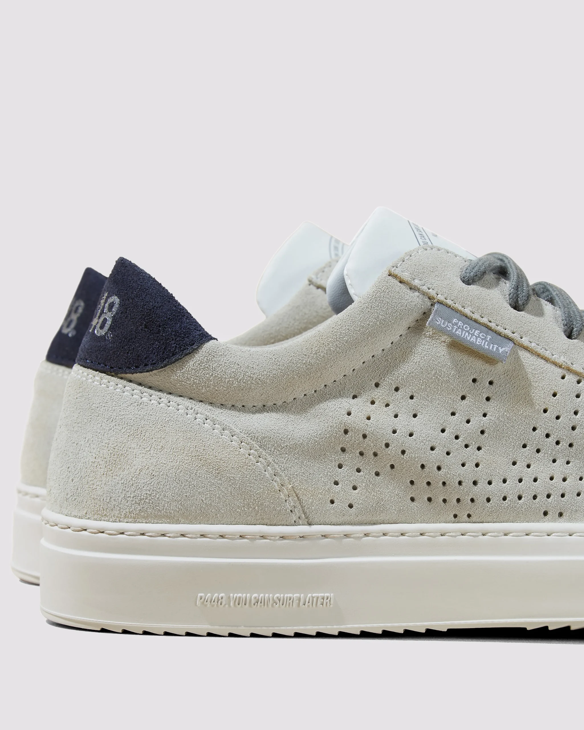 P448 Low Tops>Soho Recycled Suede Blue
