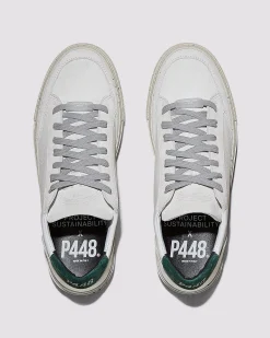 P448 Low Tops>Soho Recycled White/Green