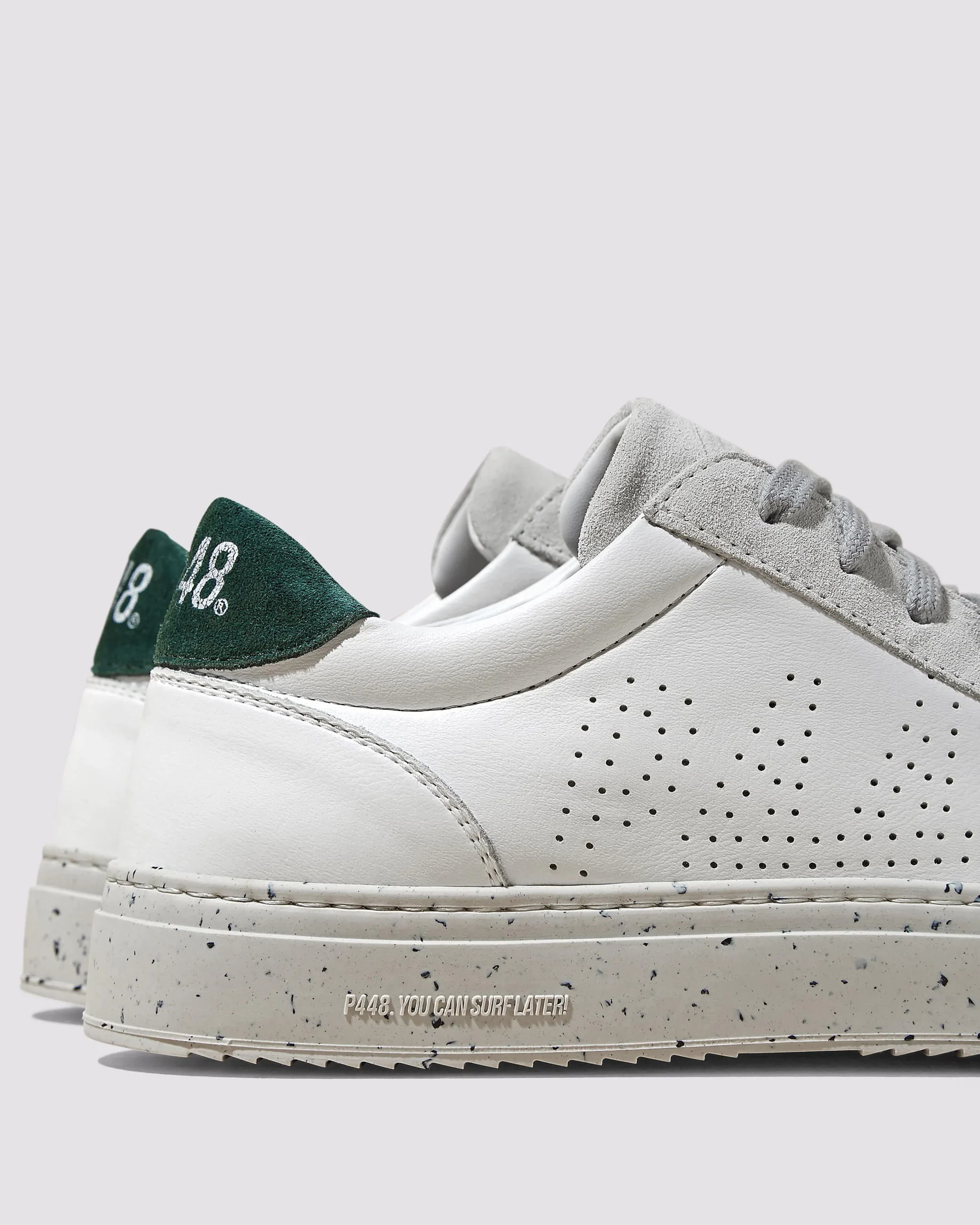 P448 Low Tops>Soho Recycled White/Green