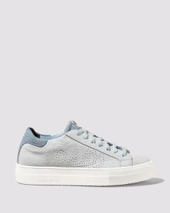 Women P448 Platforms|Low Tops>Thea Celeste/White