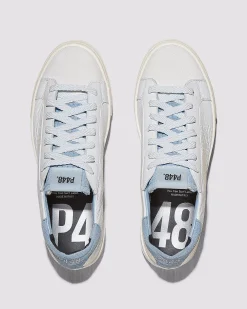 Women P448 Platforms|Low Tops>Thea Celeste/White