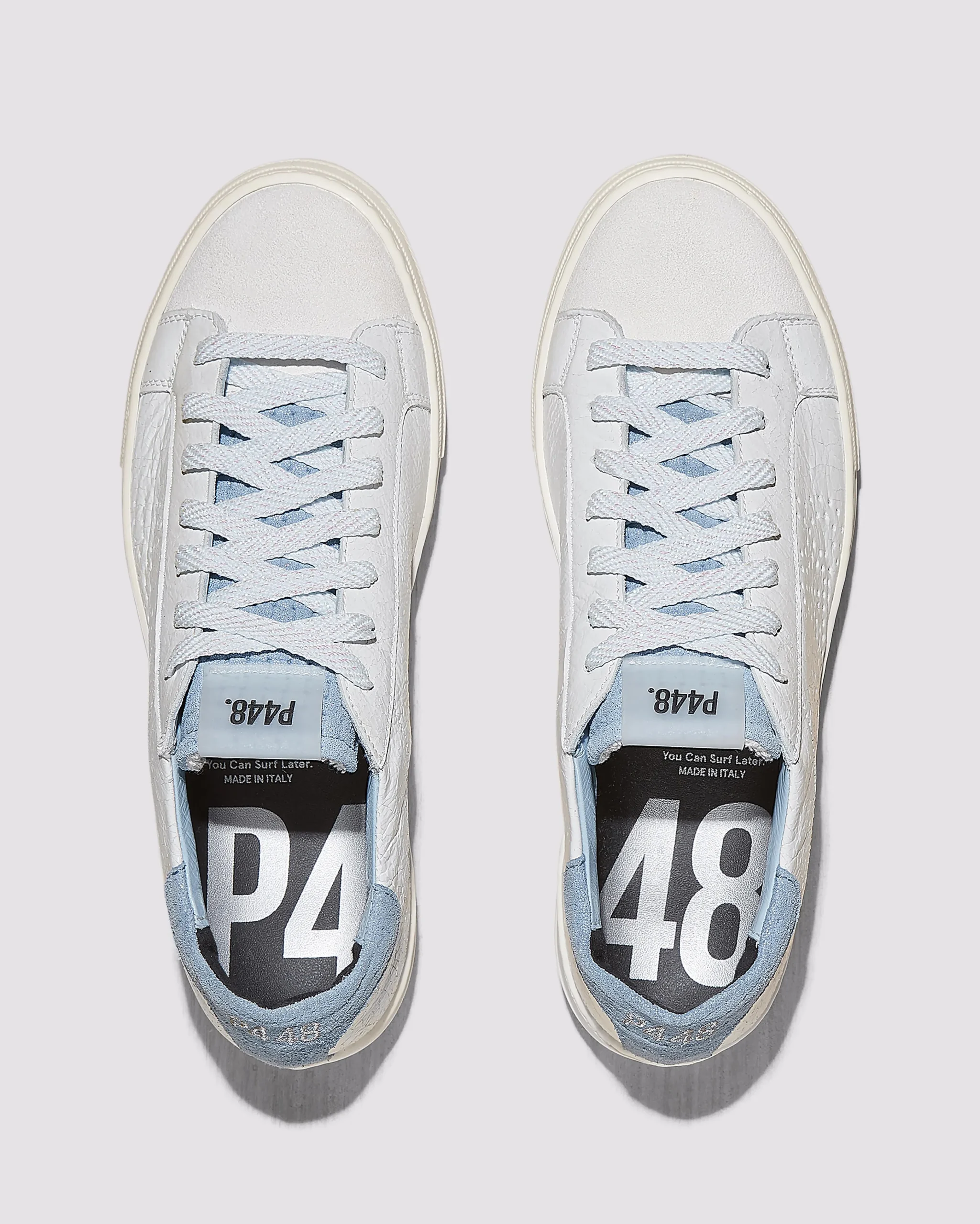 Women P448 Platforms|Low Tops>Thea Celeste/White