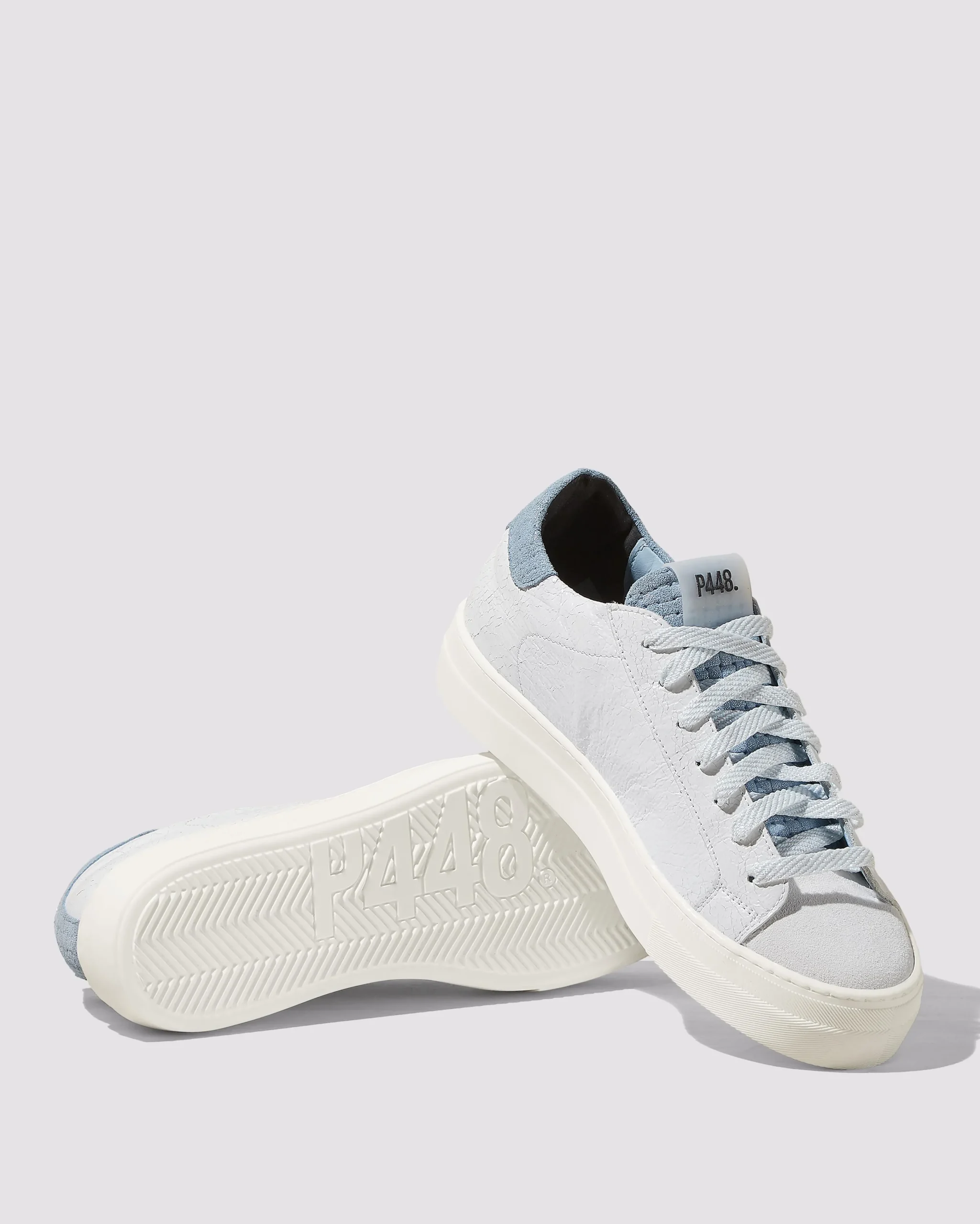 Women P448 Platforms|Low Tops>Thea Celeste/White