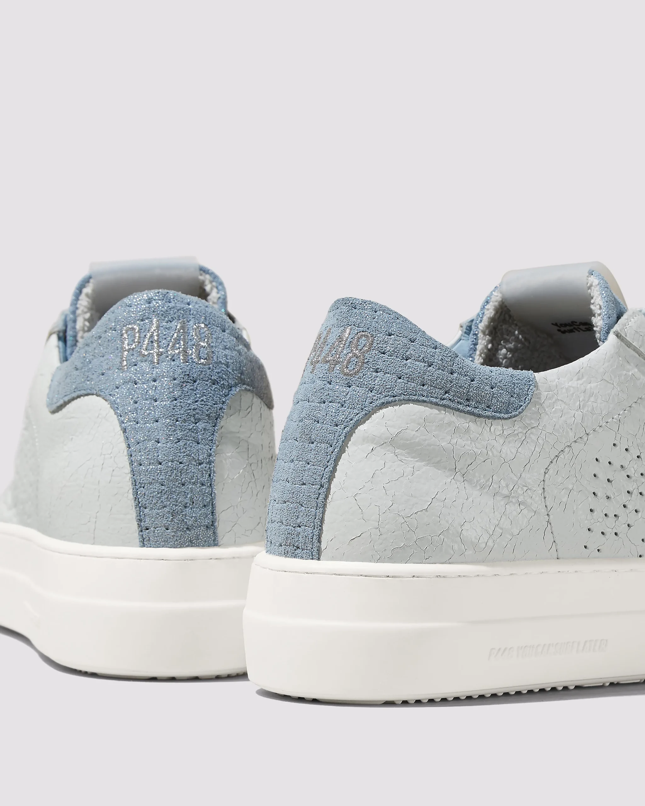 Women P448 Platforms|Low Tops>Thea Celeste/White