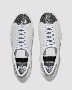 Women P448 Platforms|Low Tops>Thea Recycled White/