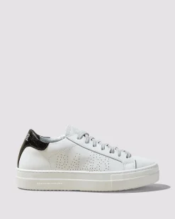 Women P448 Platforms|Low Tops>Thea White/Black