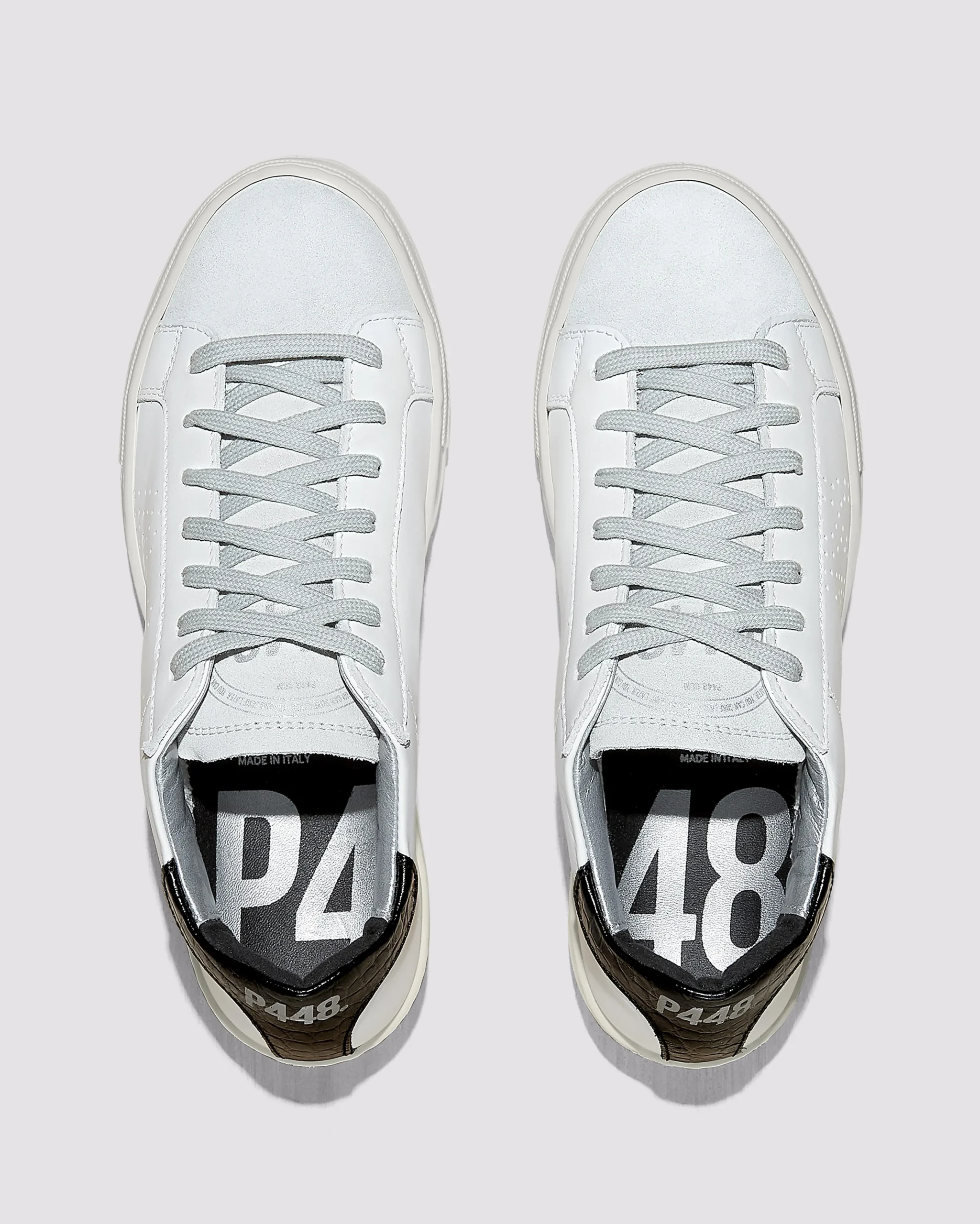 Women P448 Platforms|Low Tops>Thea White/Black